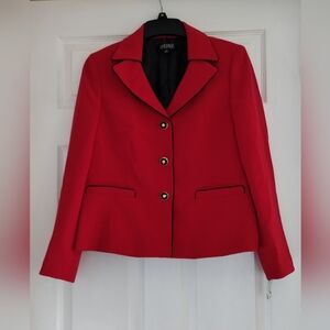 Kasper Brand Women's Red Blazer